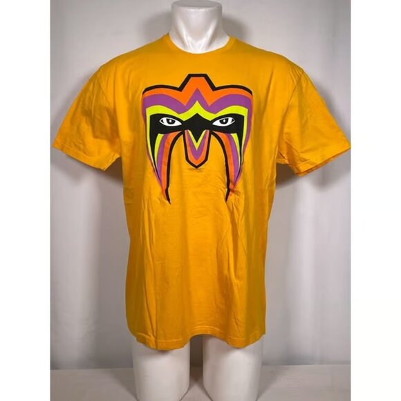 WWE Other - Ultimate Warrior WWE Legends Face Paint Mask Yellow T-Shirt Men's XL